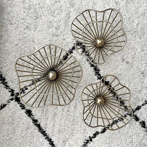 〰️ MCM Style Wall Art Decor (Gold-tone) 〰️